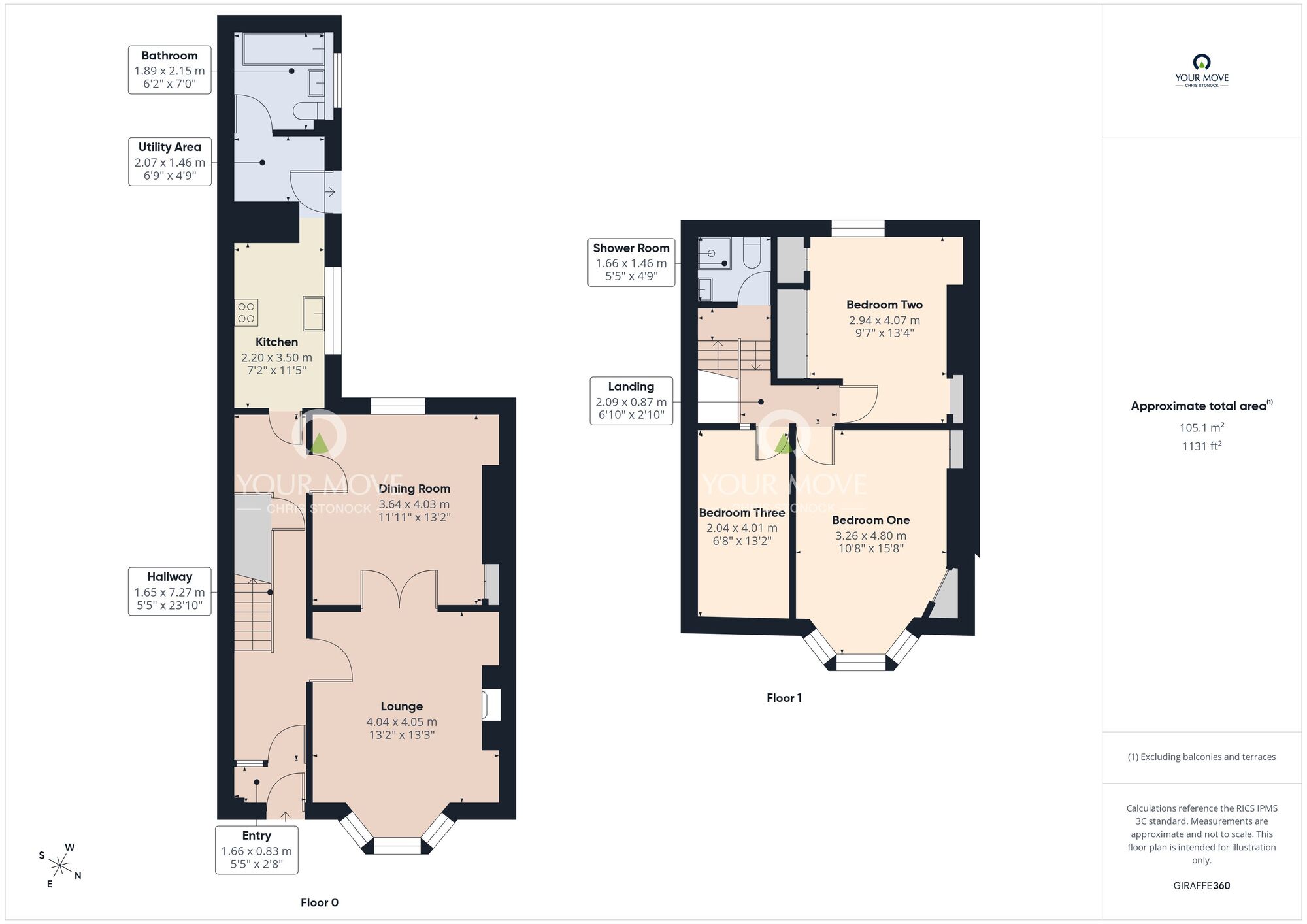 Floorplan of 3 bedroom Mid Terrace House for sale, Hastings Street, Sunderland, Tyne and Wear, SR2