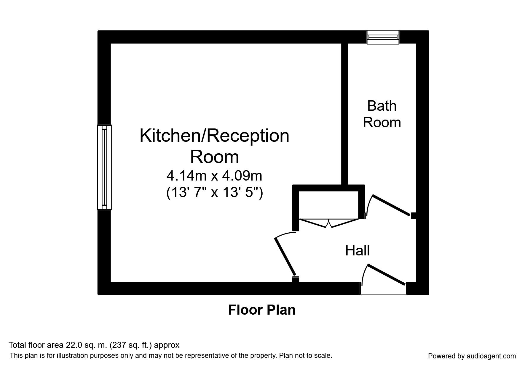 Floorplan of  Flat to rent, Portsmouth Road, Surbiton, KT6