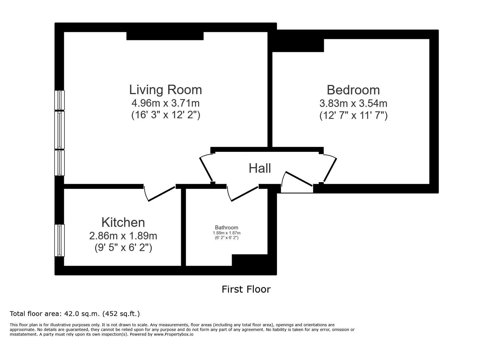 Floorplan of 1 bedroom Flat for sale, St. Andrew's Road, Surbiton, KT6