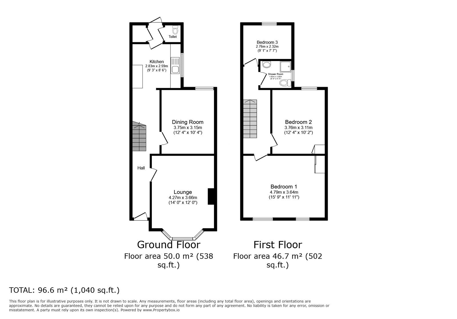 Floorplan of 3 bedroom Semi Detached House to rent, Glenthorne Road, Kingston upon Thames, KT1
