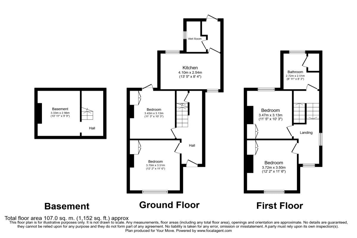 Floorplan of Property to rent, Penrhyn Road, Kingston upon Thames, KT1