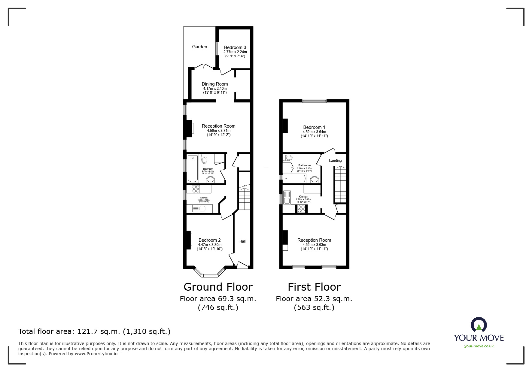 Floorplan of 3 bedroom Detached House for sale, Douglas Road, Surbiton, KT6