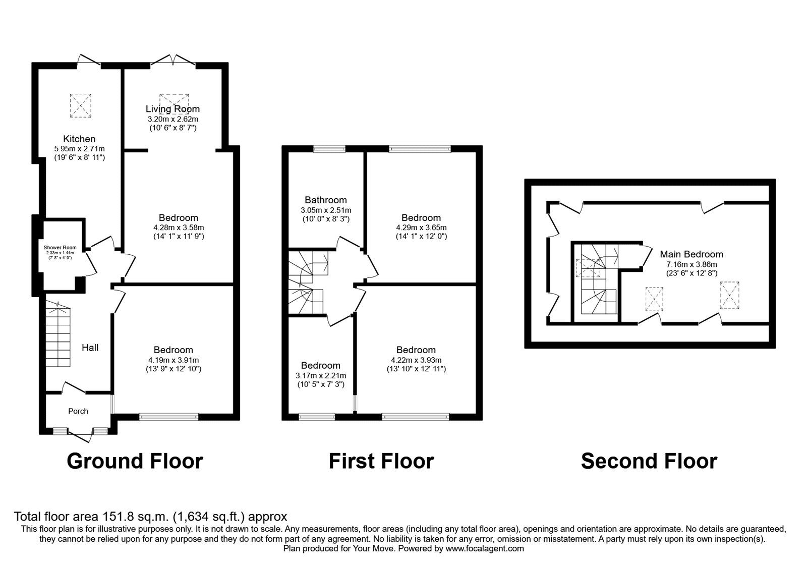 Floorplan of 5 bedroom Semi Detached House to rent, Robin Hood Way, London, SW15