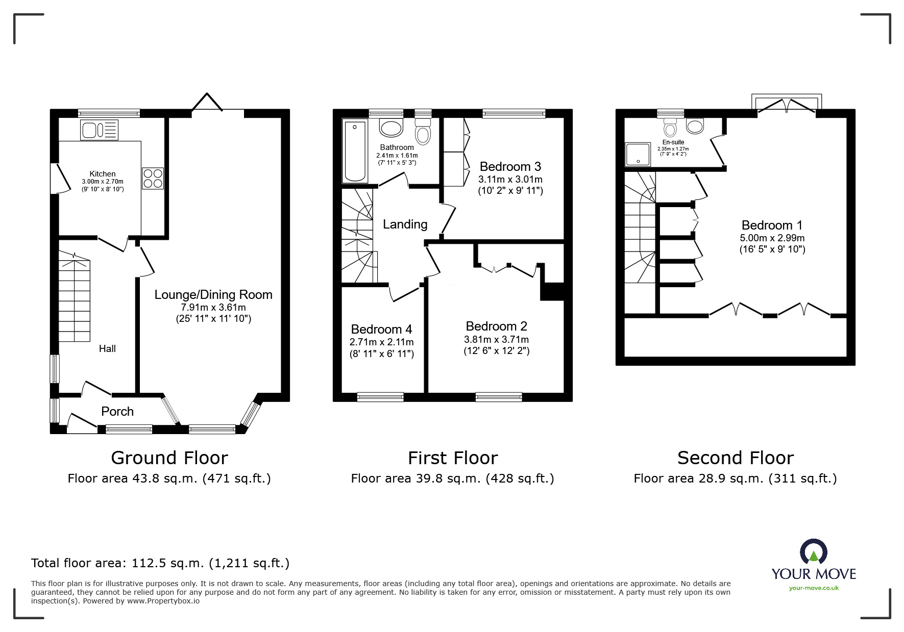 Floorplan of 4 bedroom Semi Detached House for sale, Cumberland Drive, Chessington, KT9