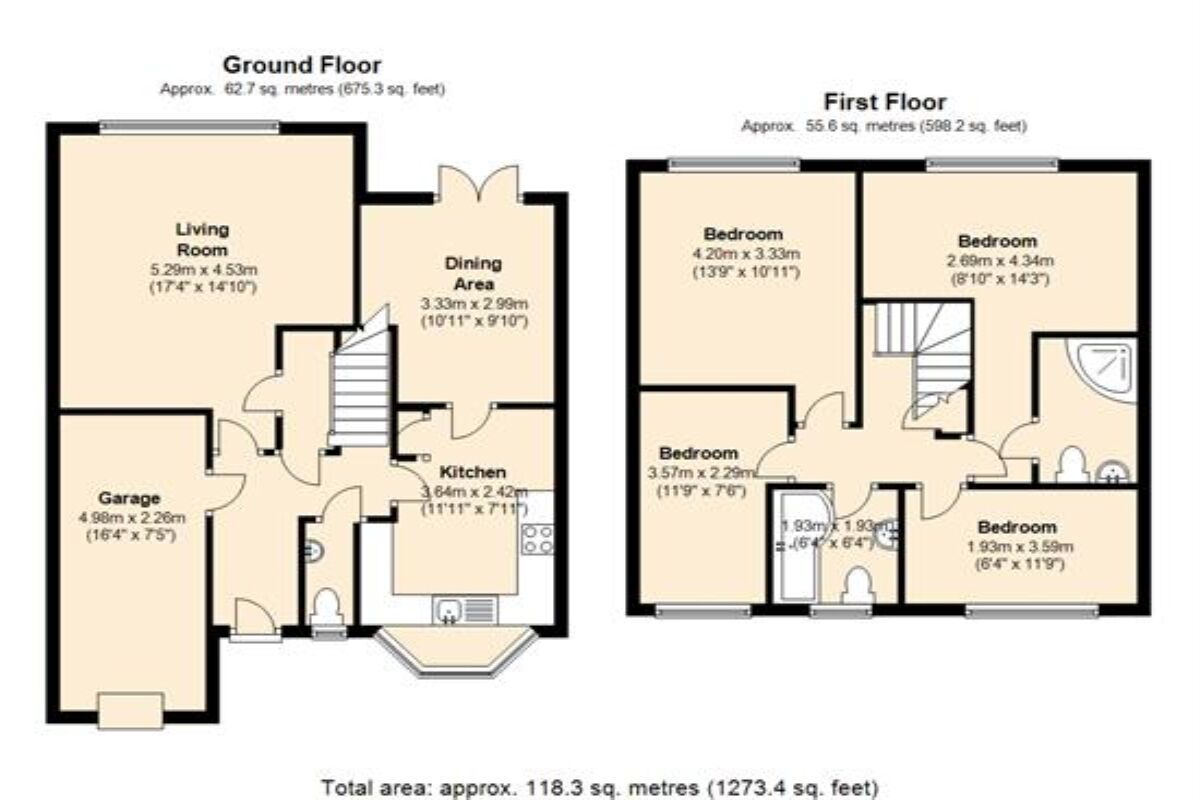 Floorplan of 4 bedroom Semi Detached House to rent, Sackville Road, Sutton, Surrey, SM2