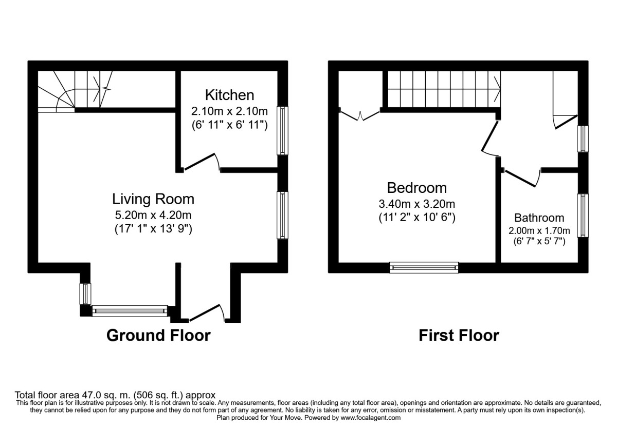 Floorplan of 1 bedroom House to rent, Chiddingstone Close, Sutton, Surrey, SM2