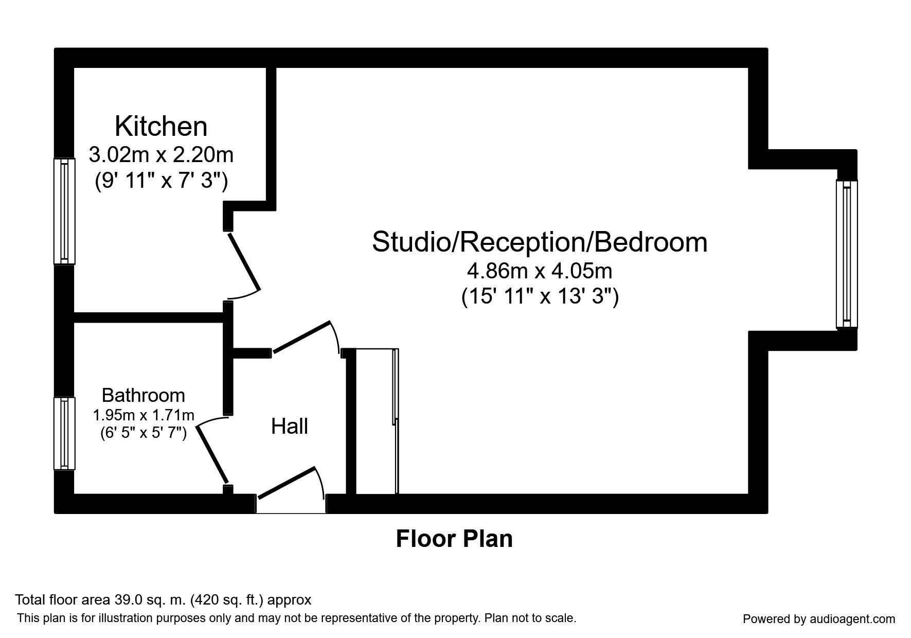Floorplan of  Flat to rent, Westmoreland Drive, Sutton, Surrey, SM2