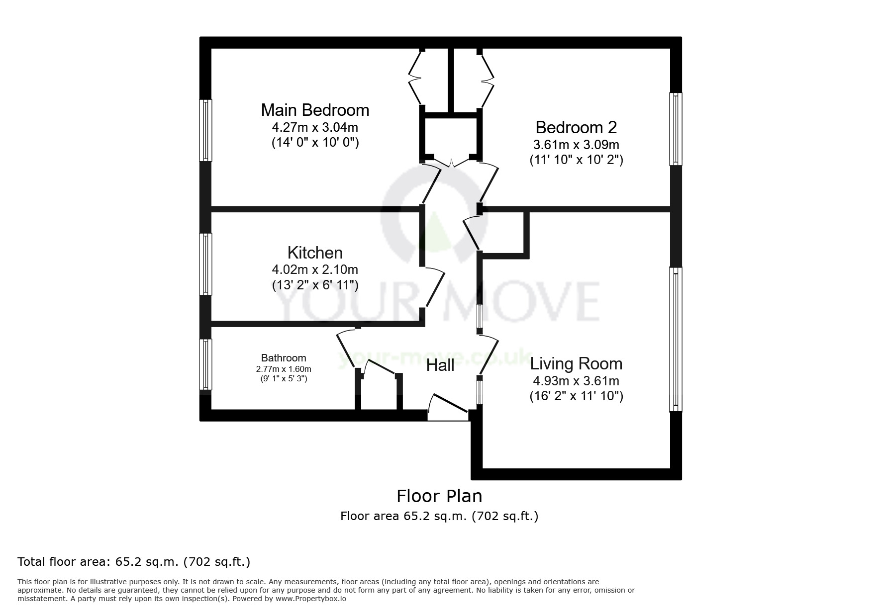 Floorplan of 2 bedroom  Flat for sale, Brighton Road, Sutton, SM2