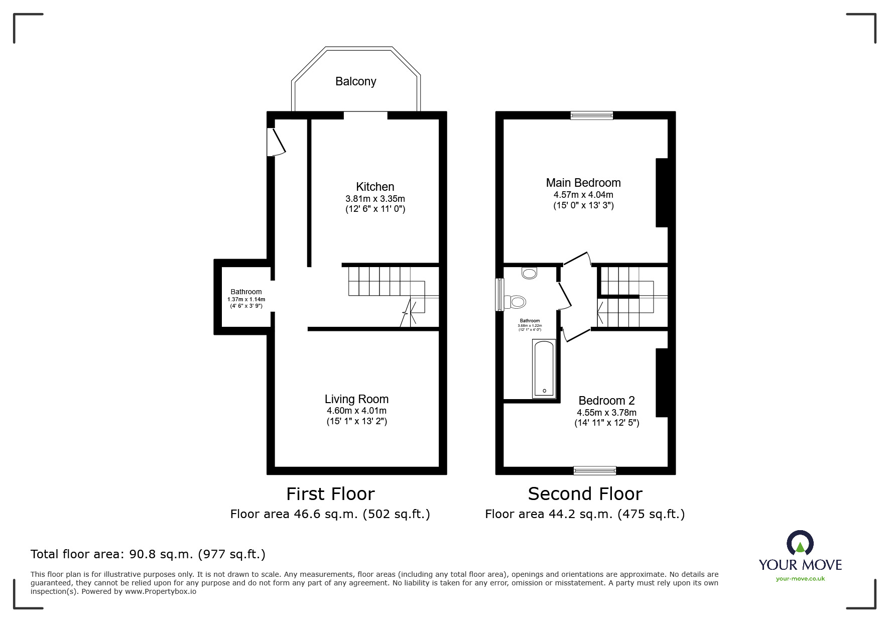 Floorplan of 3 bedroom  Flat for sale, Ewell Road, Surbiton, KT6
