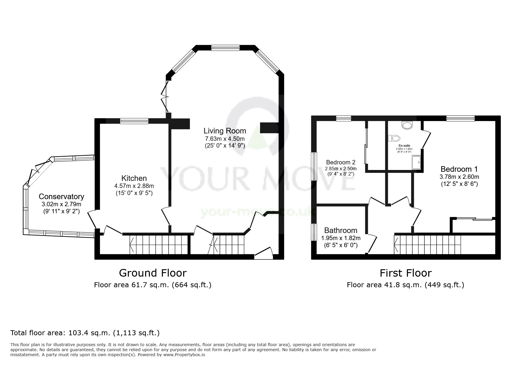 Floorplan of 2 bedroom Mid Terrace House for sale, Cormorant Place, Cheam, Sutton, SM1