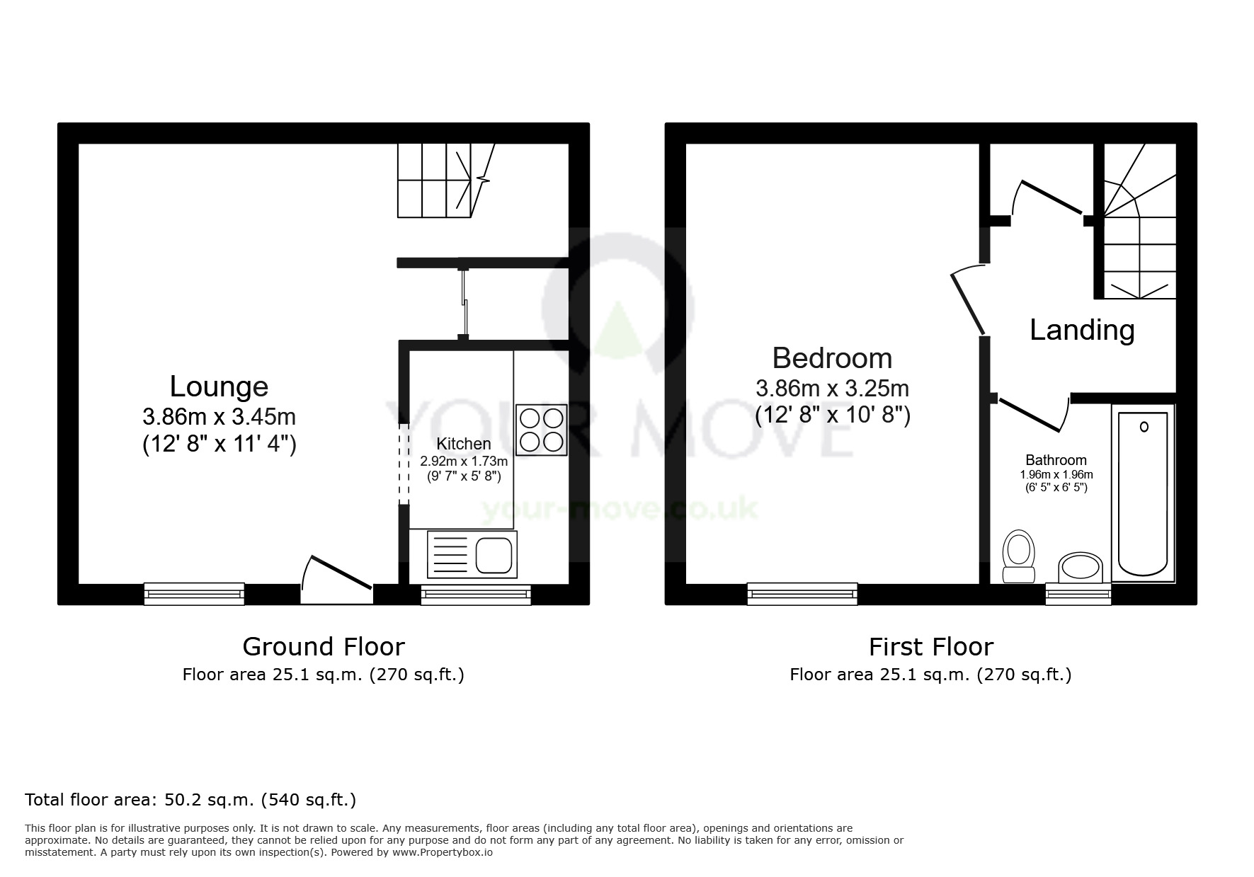 Floorplan of 1 bedroom End Terrace House for sale, Goosens Close, Sutton, Surrey, SM1