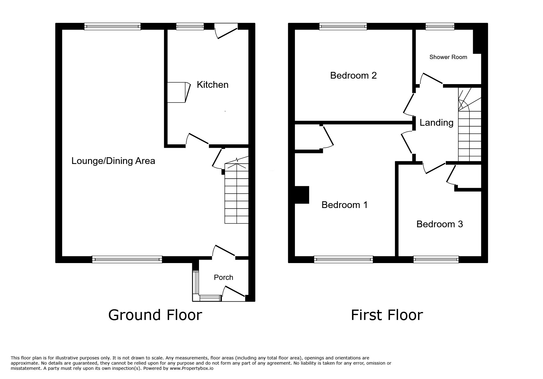 Floorplan of 3 bedroom Semi Detached House for sale, Chiltern Road, Swadlincote, Derbyshire, DE11