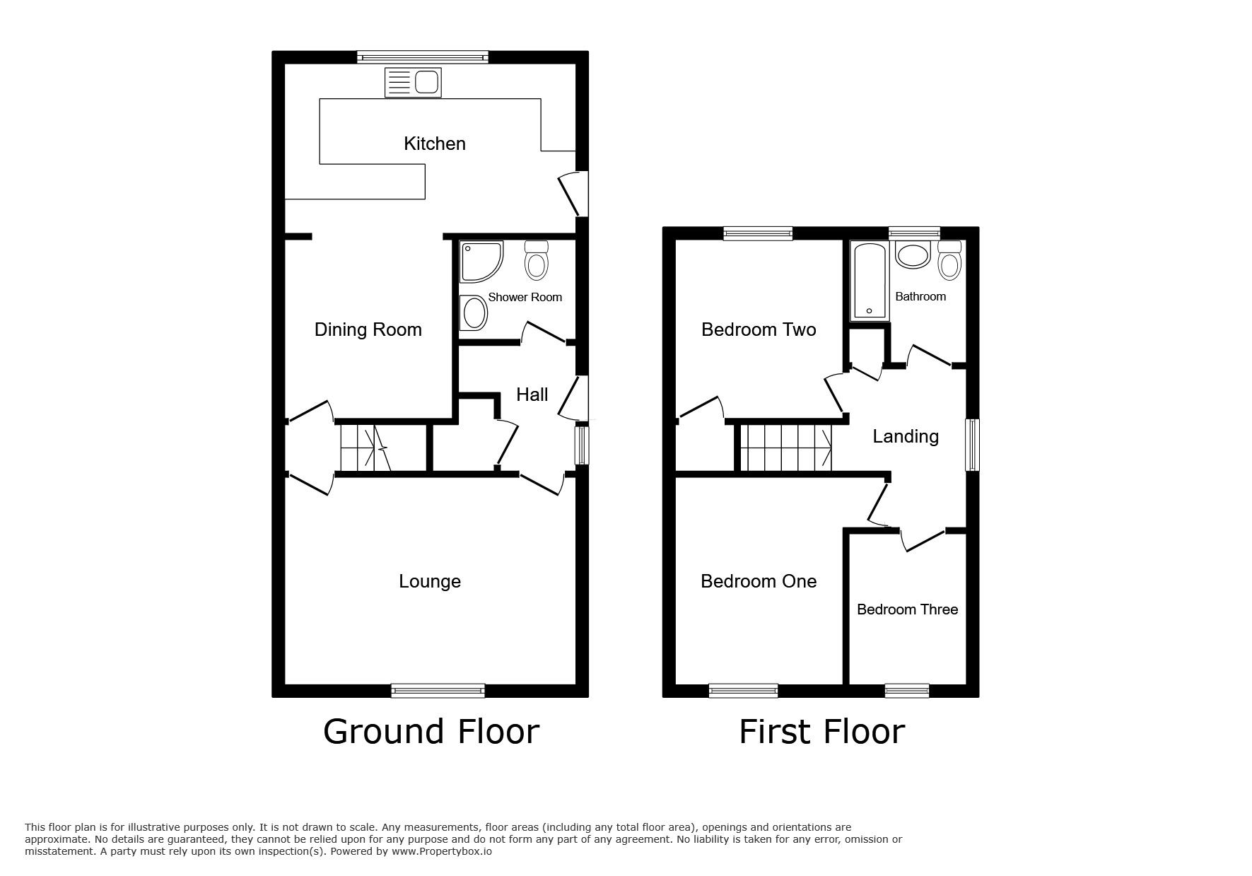 Floorplan of 3 bedroom Detached House for sale, Masefield Avenue, Midway, Derbyshire, DE11