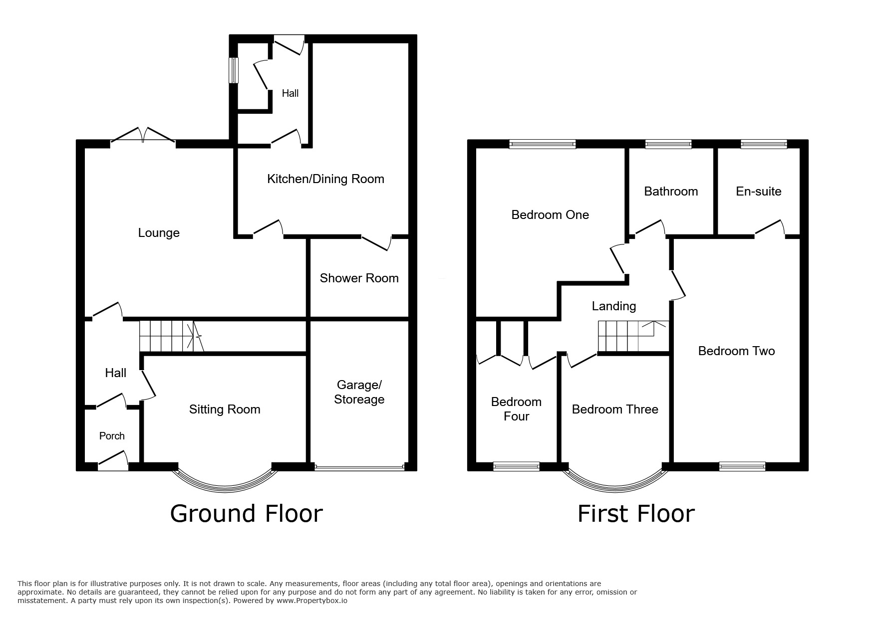 Floorplan of 4 bedroom Detached House for sale, Springfield Road, Swadlincote, Derbyshire, DE11