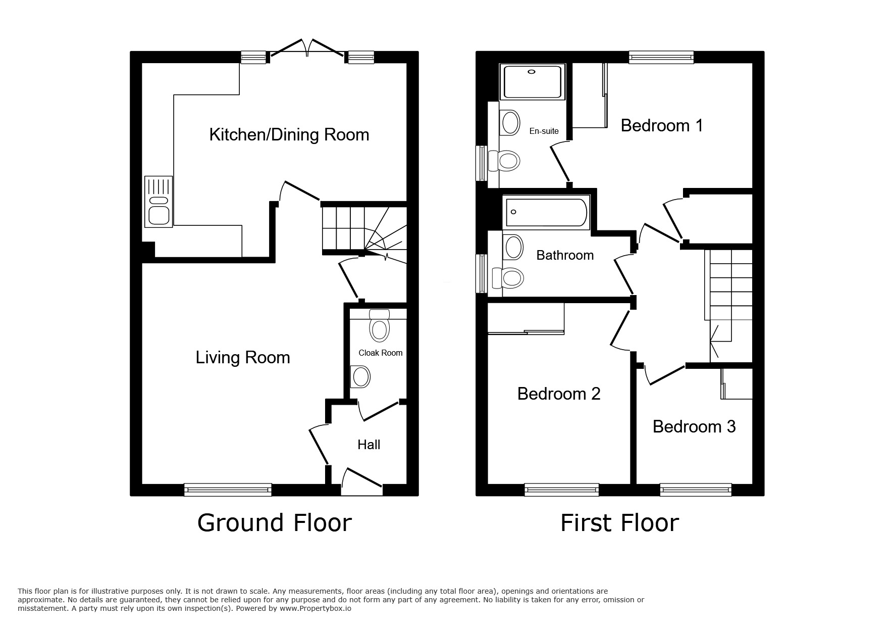 Floorplan of 3 bedroom Semi Detached House for sale, Wainwright Drive, Woodville, Derbyshire, DE11