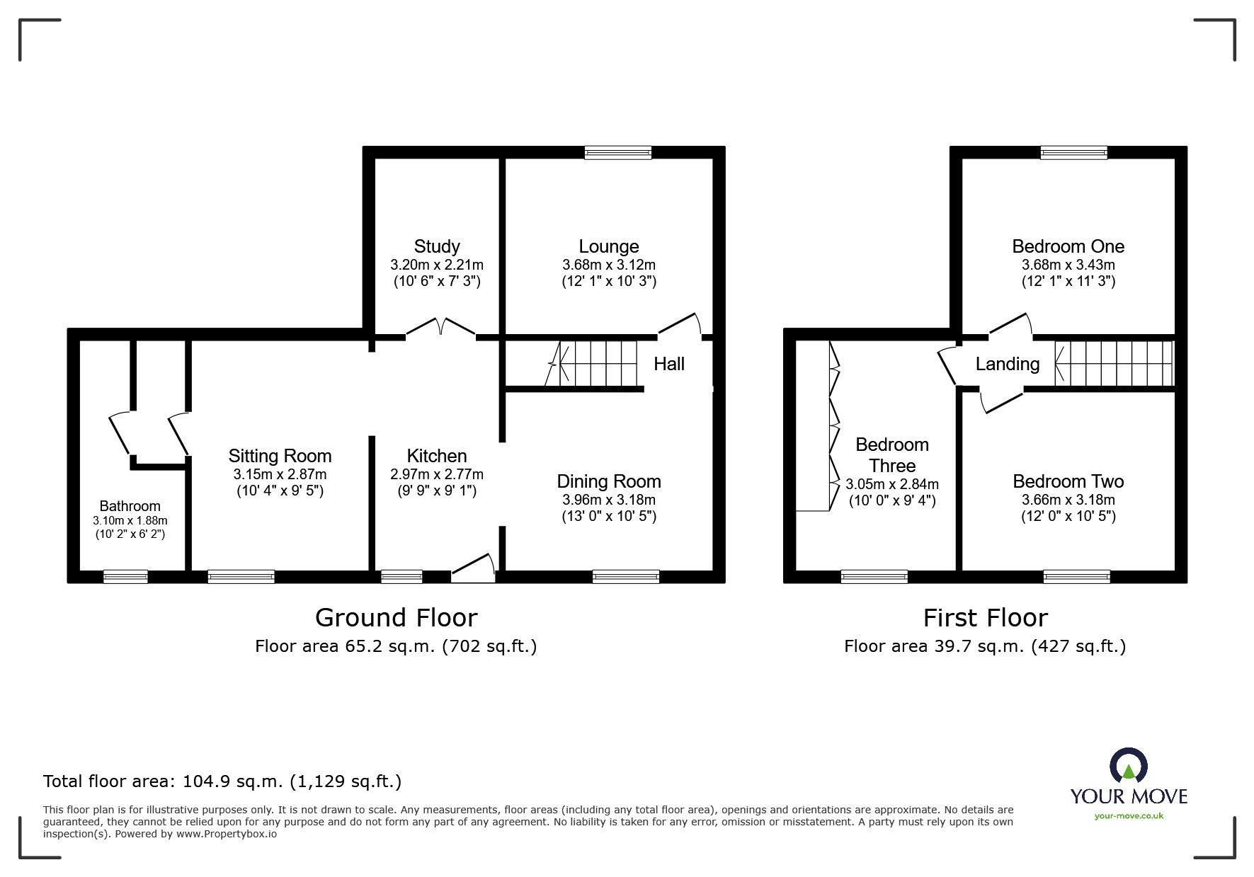 Floorplan of 5 bedroom Semi Detached House for sale, Repton Road, Hartshorne, Derbyshire, DE11