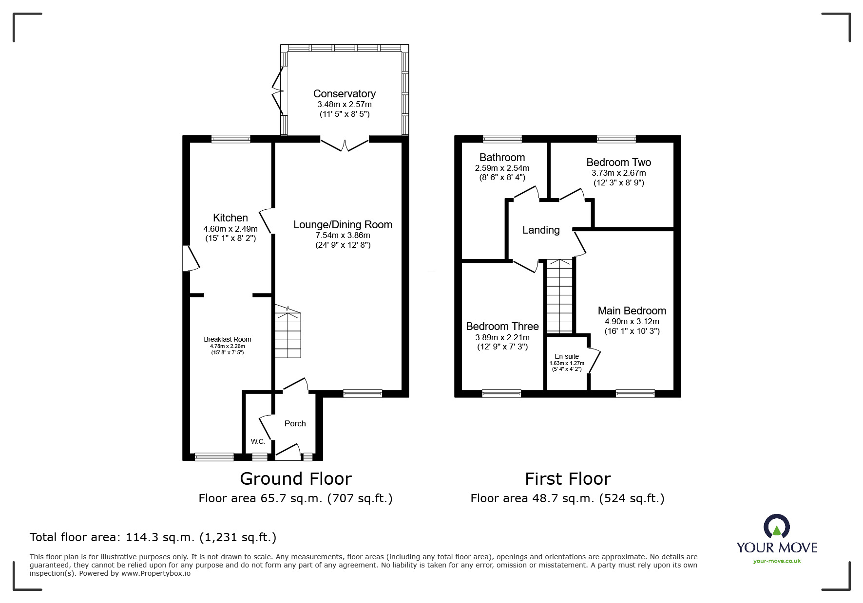 Floorplan of 3 bedroom Detached House for sale, Ashby Road, Woodville, Leicestershire, DE11