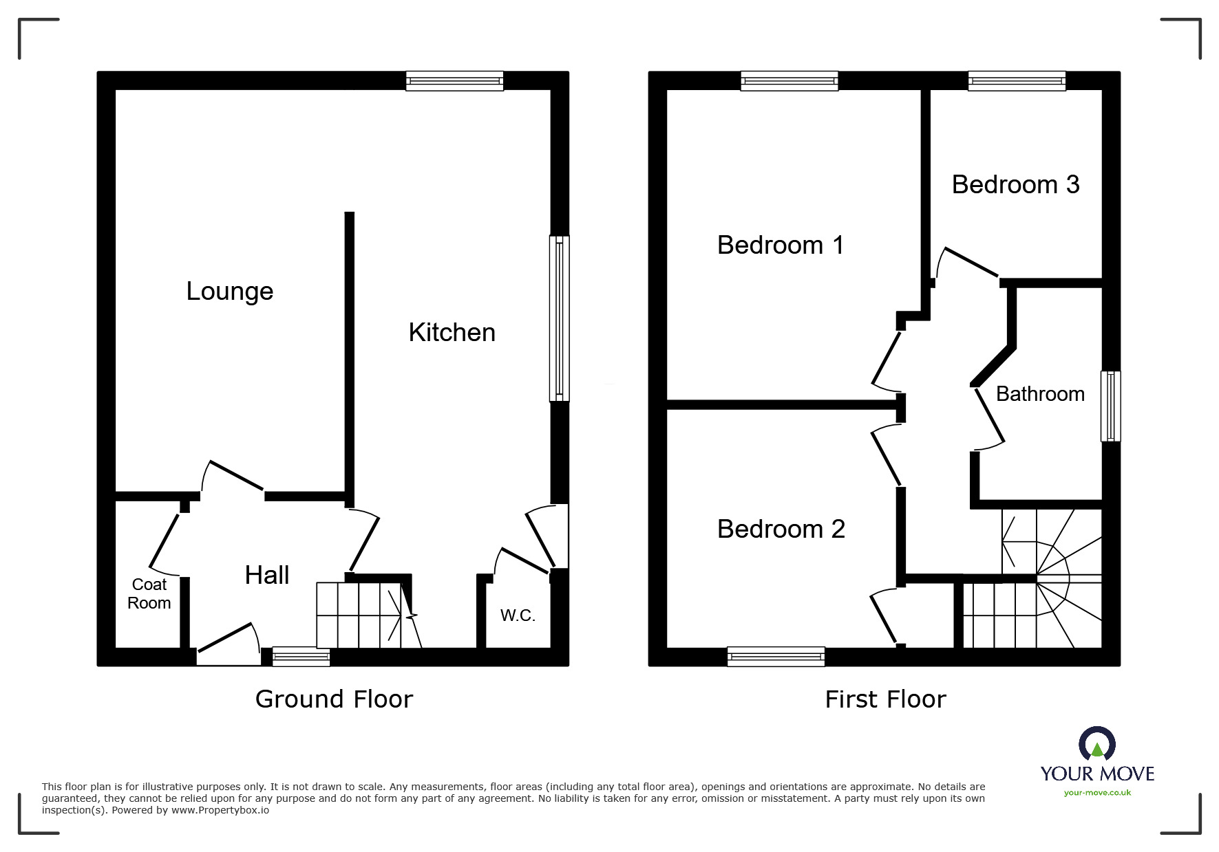 Floorplan of 3 bedroom Semi Detached House to rent, Lud Lane, Tamworth, Staffordshire, B79