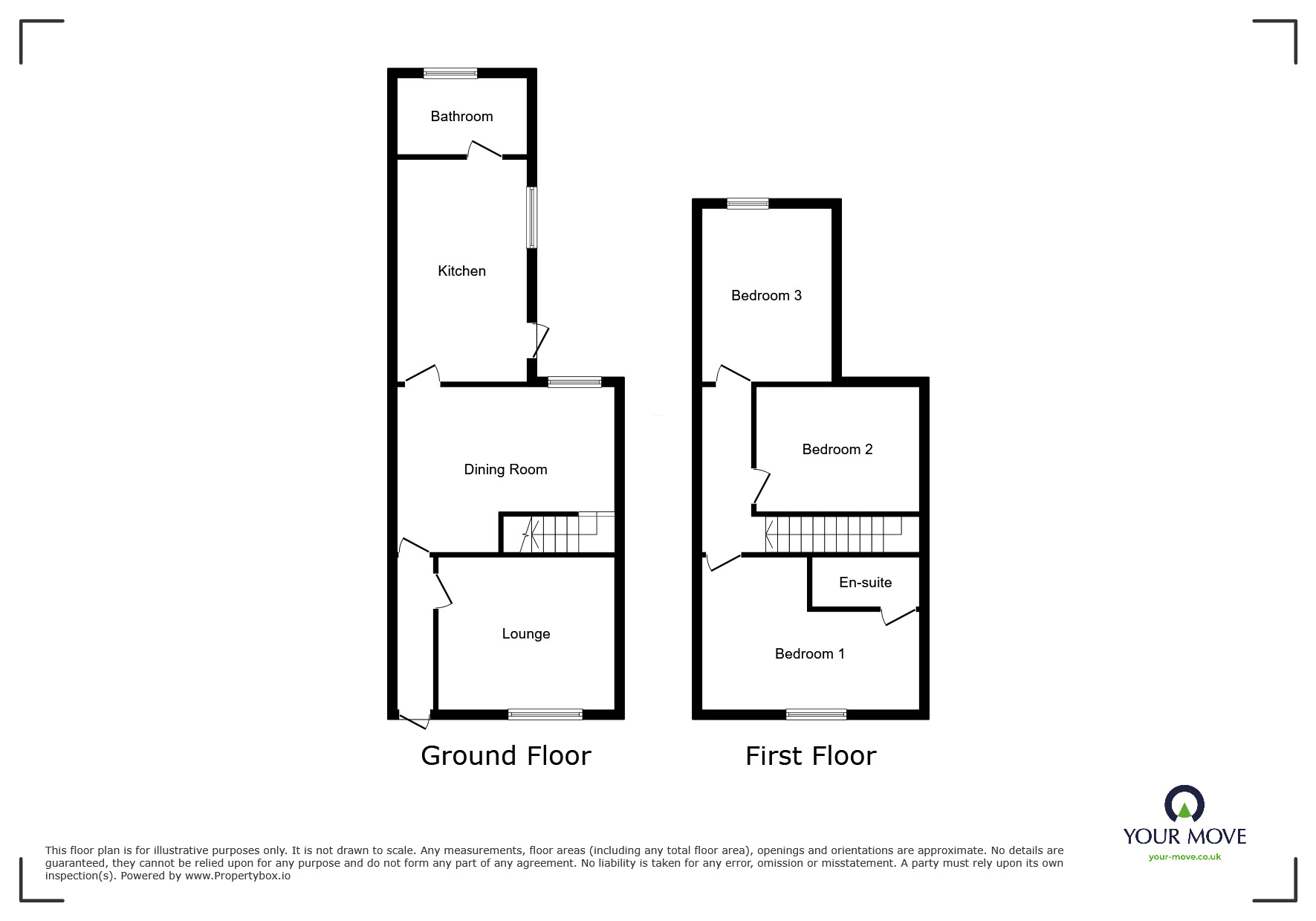 Floorplan of 3 bedroom Semi Detached House to rent, Bernard Street, Woodville, Derbyshire, DE11
