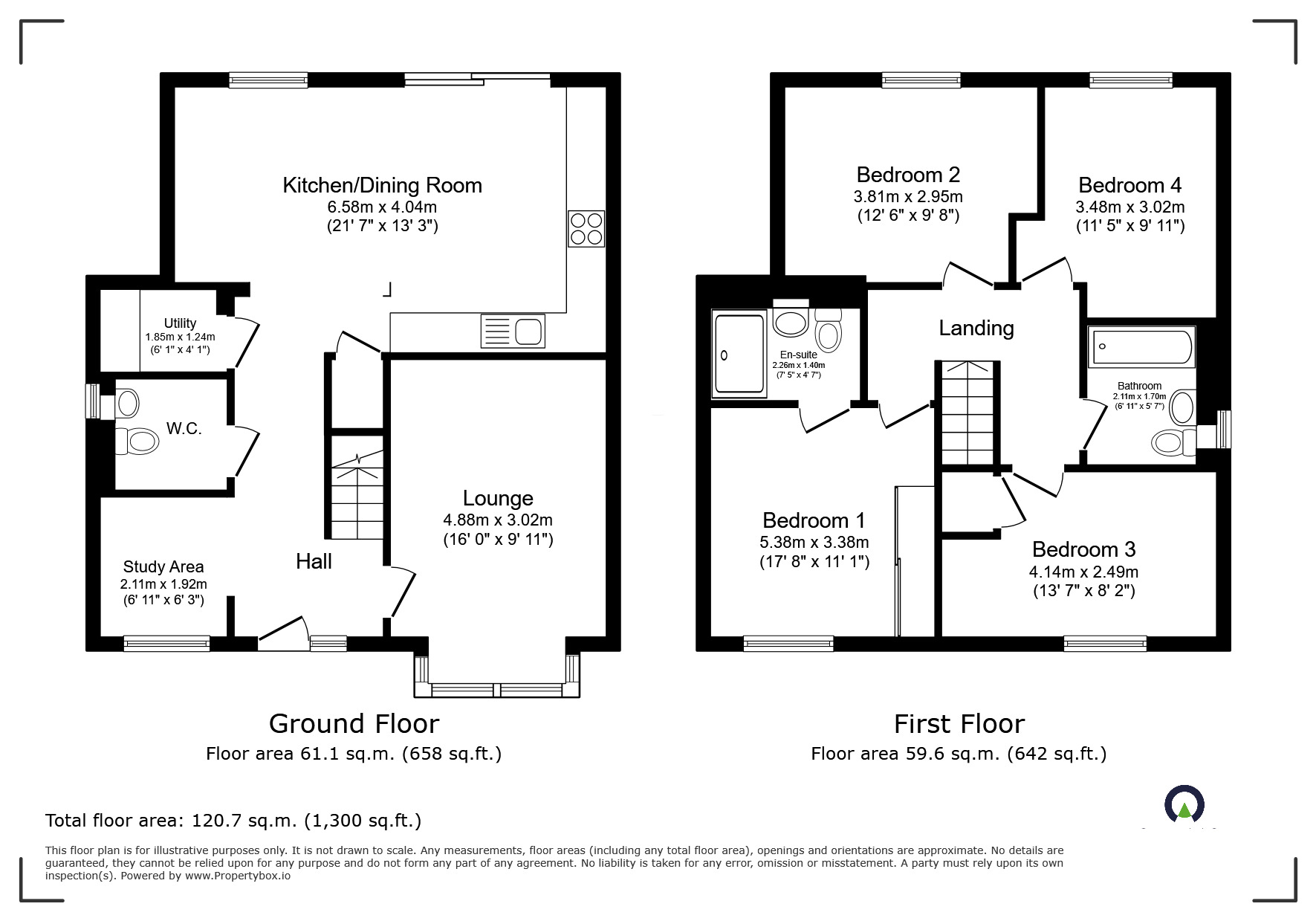 Floorplan of 4 bedroom Detached House for sale, Jade Close, Newhall, Derbyshire, DE11