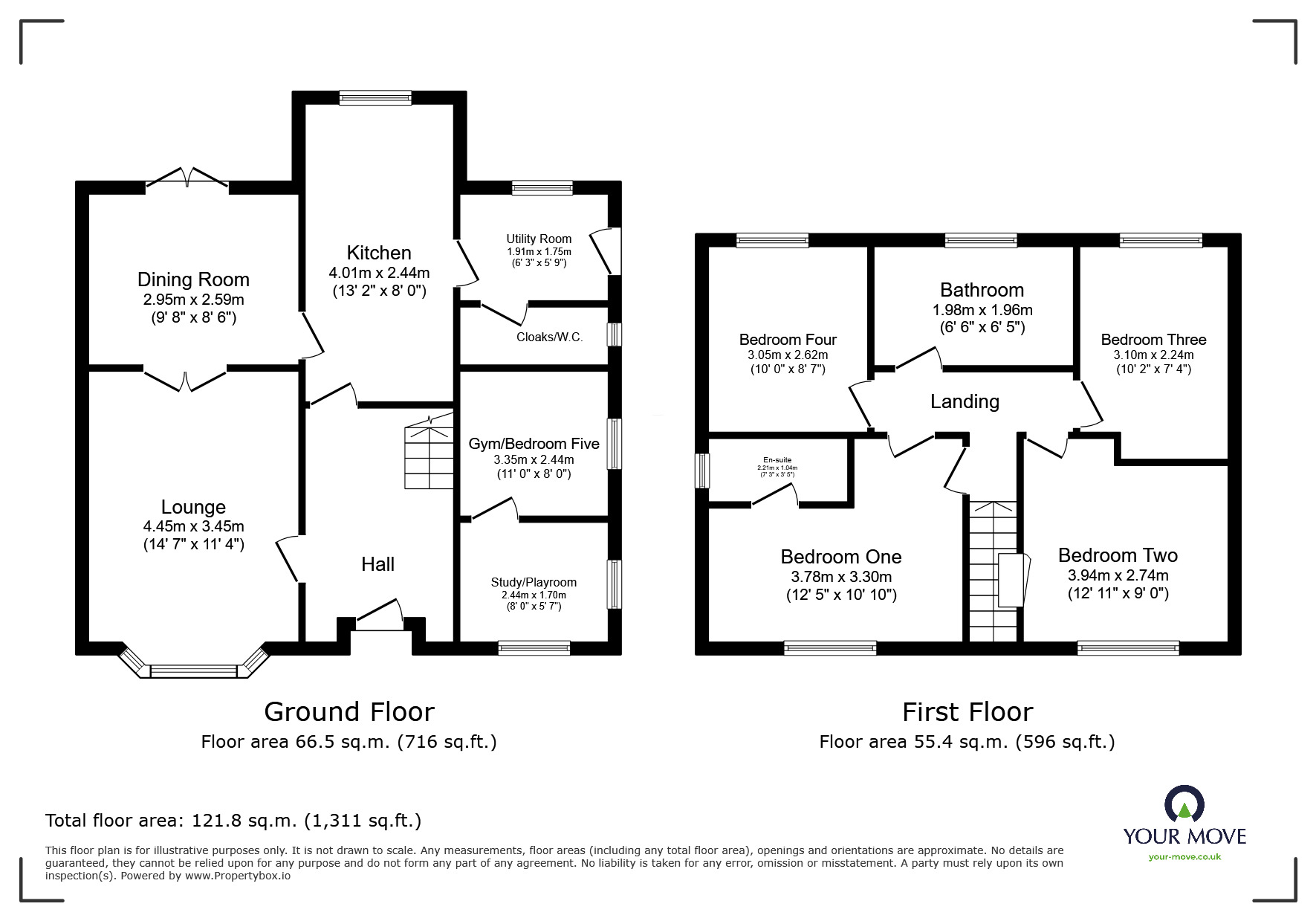 Floorplan of 5 bedroom Detached House for sale, Oak Close, Castle Gresley, Derbyshire, DE11