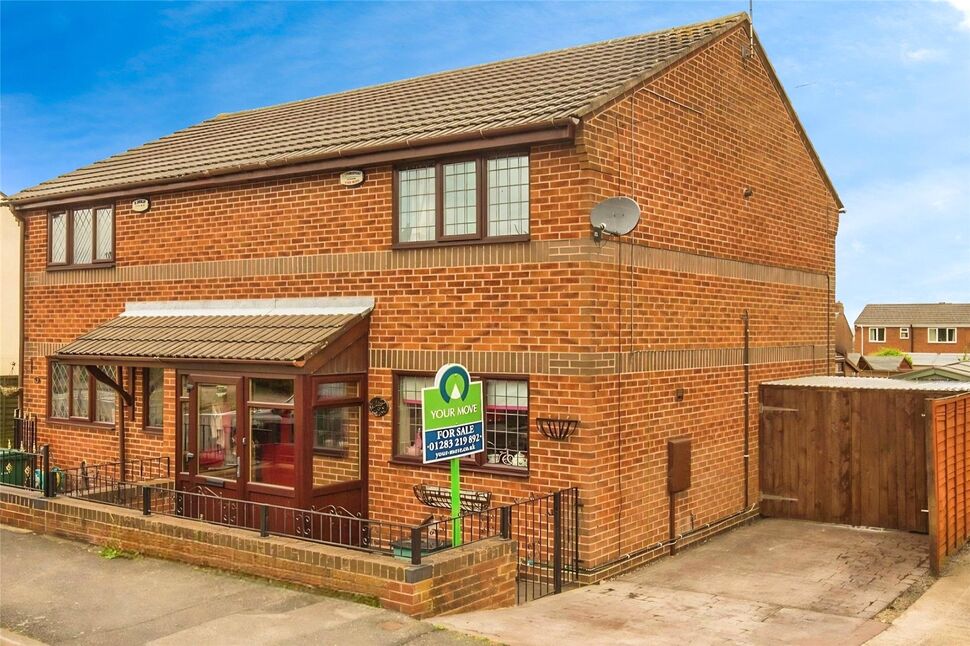 Main image of 2 bedroom Semi Detached House for sale, Oxford Street, Church Gresley, Derbyshire, DE11