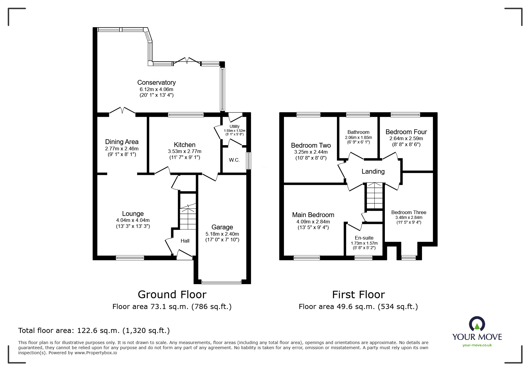 Floorplan of 4 bedroom Detached House for sale, Frank Bodicote Way, Swadlincote, Derbyshire, DE11