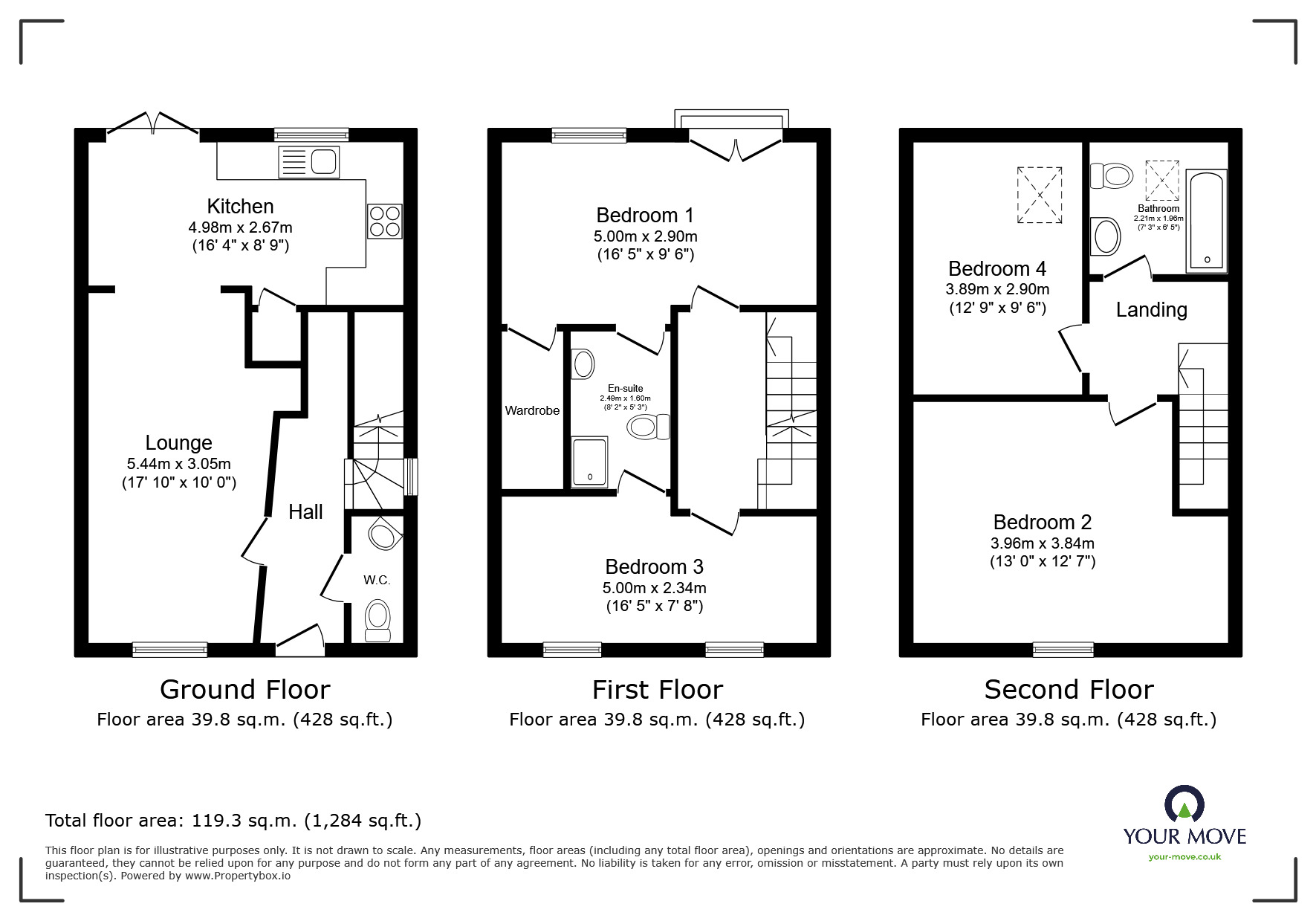 Floorplan of 4 bedroom Semi Detached House for sale, Fox Field, Castle Gresley, Derbyshire, DE11