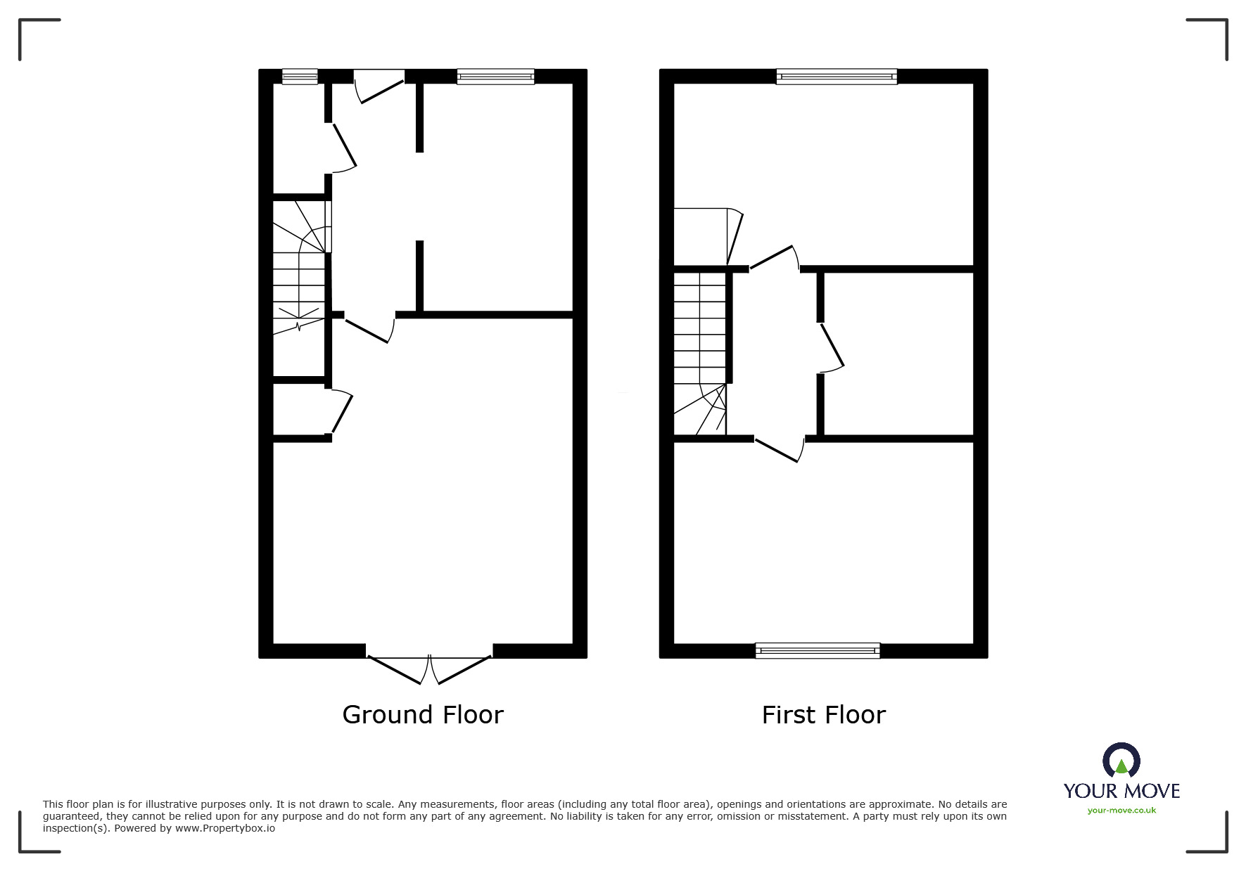 Floorplan of 2 bedroom House to rent, Meakin Drive, Woodville, Derbyshire, DE11