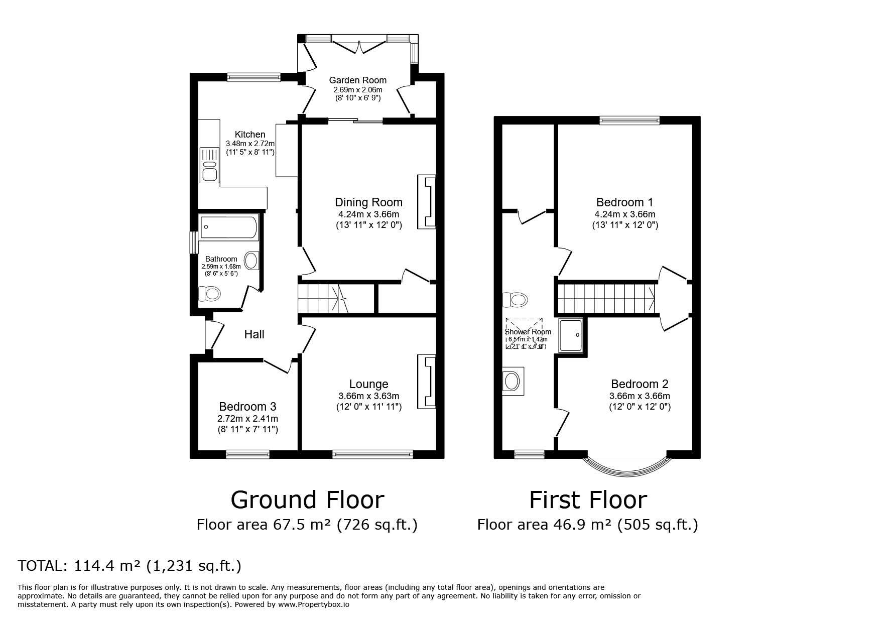 Floorplan of 3 bedroom Semi Detached House for sale, St. Martins Drive, Eynsford, Kent, DA4