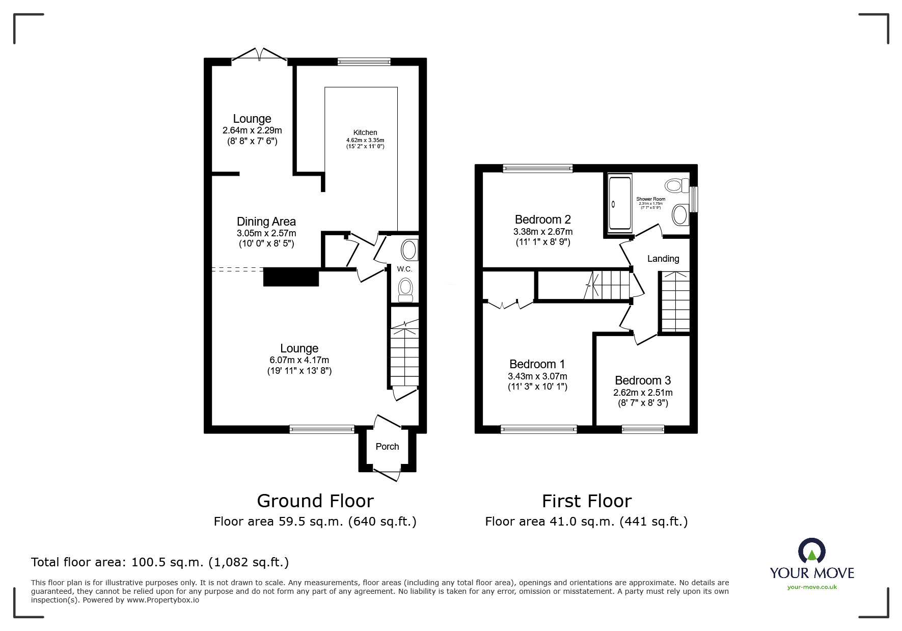Floorplan of 3 bedroom Semi Detached House for sale, Leechcroft Avenue, Swanley, Kent, BR8