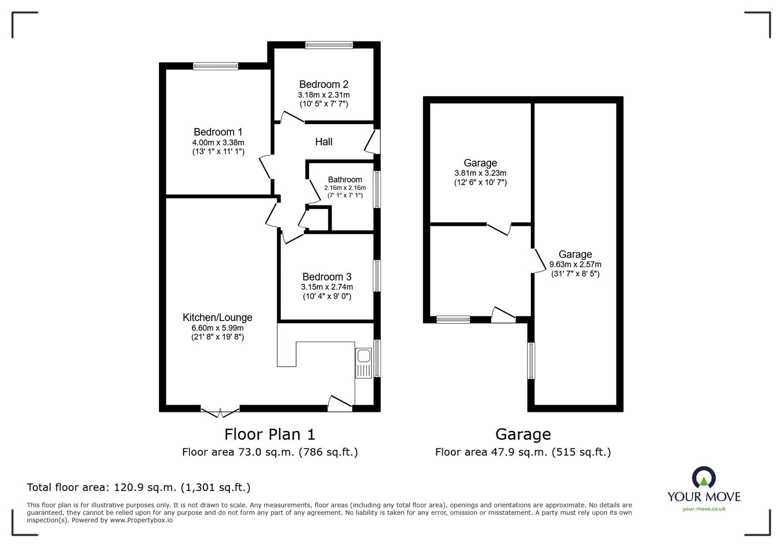 Floorplan of 3 bedroom Semi Detached Bungalow for sale, Victoria Hill Road, Hextable, Kent, BR8