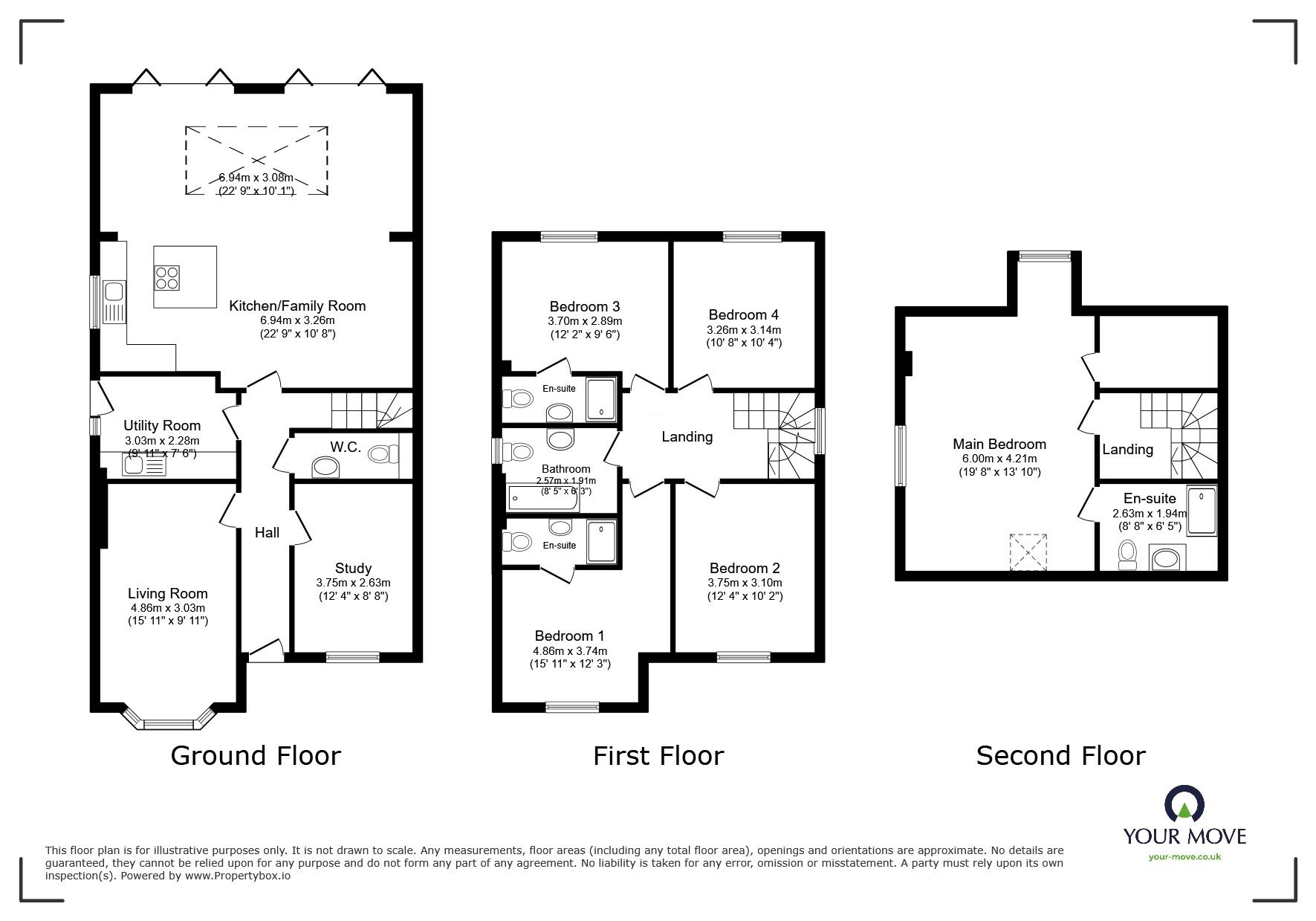 Floorplan of 5 bedroom Detached House for sale, Viking Way, West Kingsdown, Kent, TN15