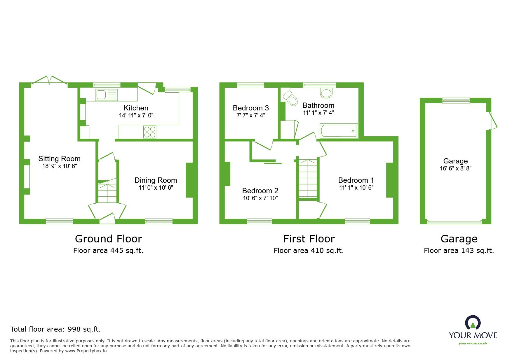 Floorplan of 3 bedroom Detached House for sale, The Street, Horton Kirby, Kent, DA4