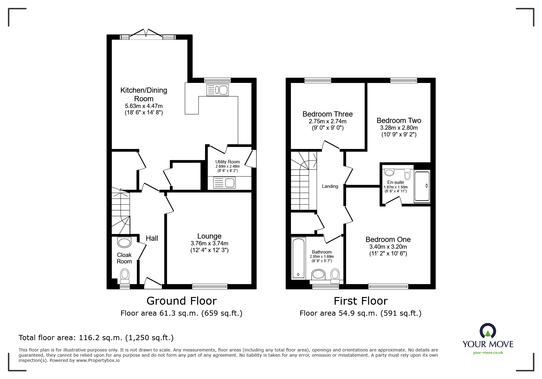 Floorplan of 3 bedroom Semi Detached House for sale, Daisy Drive, Swanley, Kent, BR8