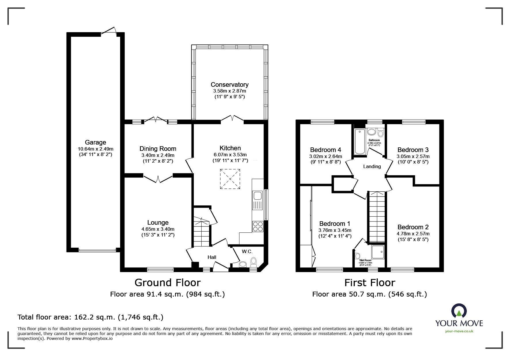 Floorplan of 4 bedroom Detached House for sale, Emersons Avenue, Hextable, Swanley, BR8