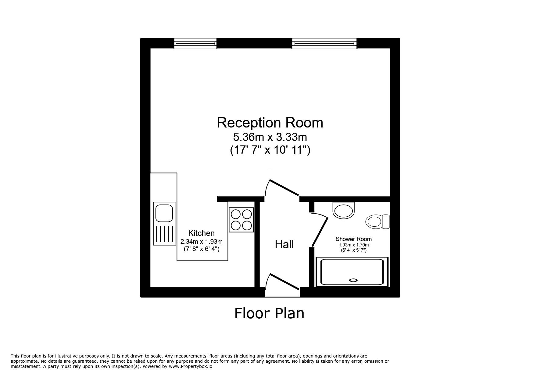 Floorplan of Flat for sale, Azalea Drive, Swanley, Kent, BR8