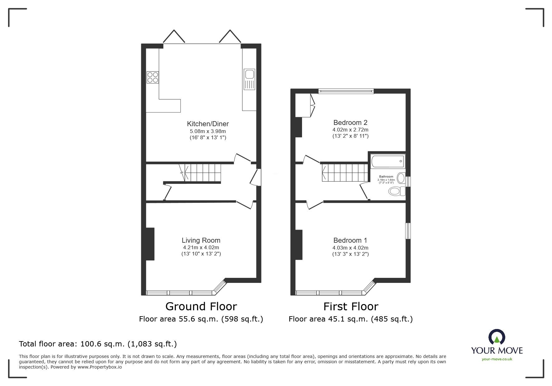 Floorplan of 2 bedroom Semi Detached House for sale, Ashley Crescent, Swinton, Greater Manchester, M27