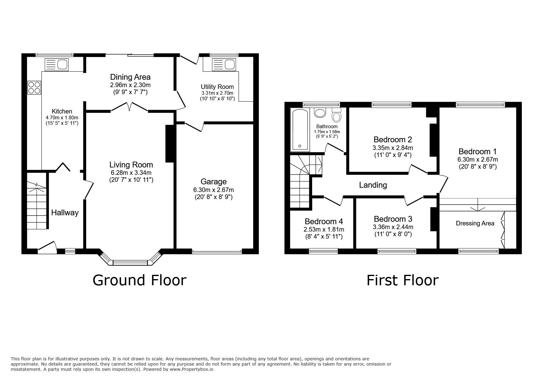 Floorplan of 4 bedroom Semi Detached House for sale, Glen Avenue, Worsley, Greater Manchester, M28