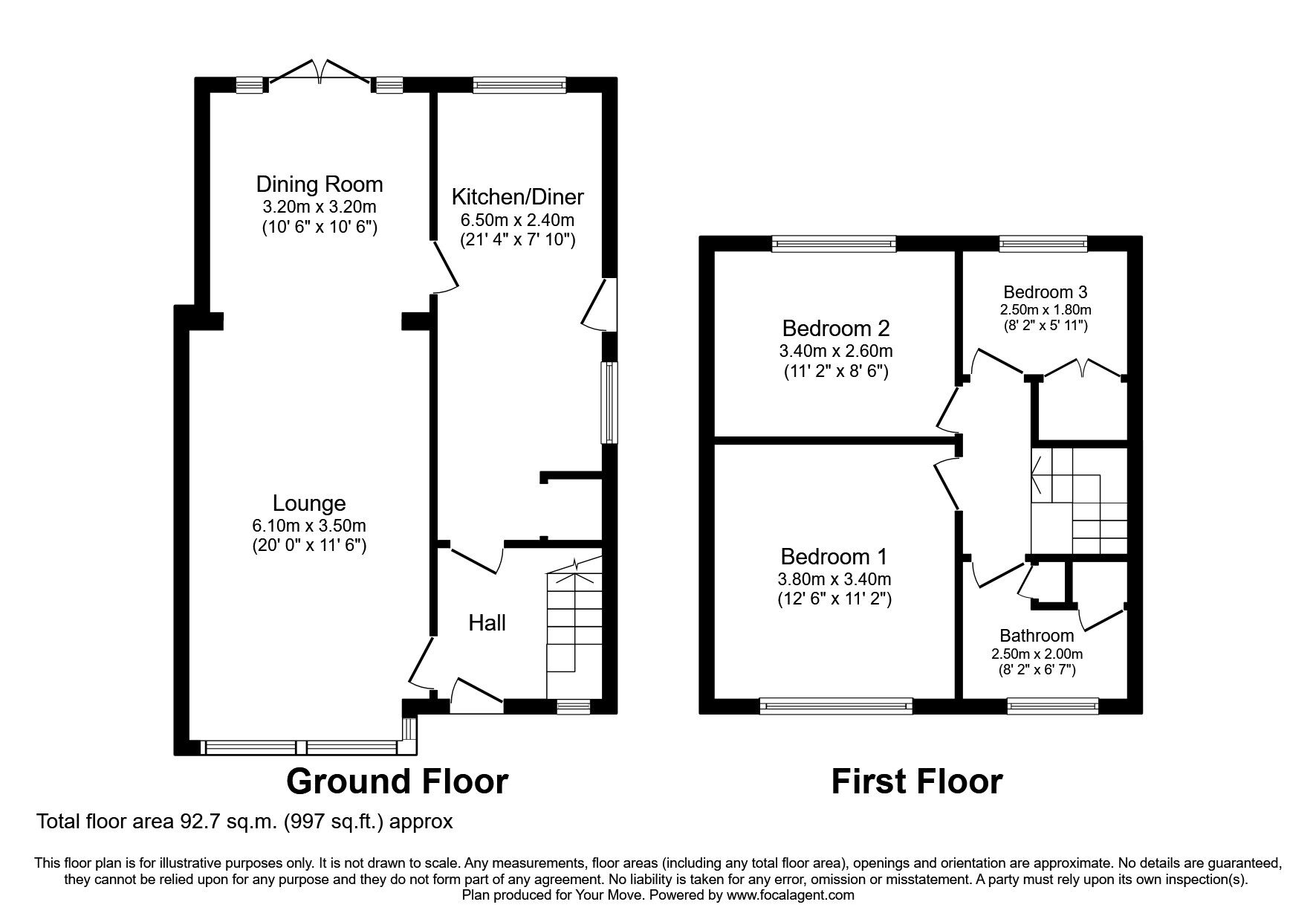 Floorplan of 3 bedroom Semi Detached House for sale, Sheringham Drive, Swinton, Greater Manchester, M27