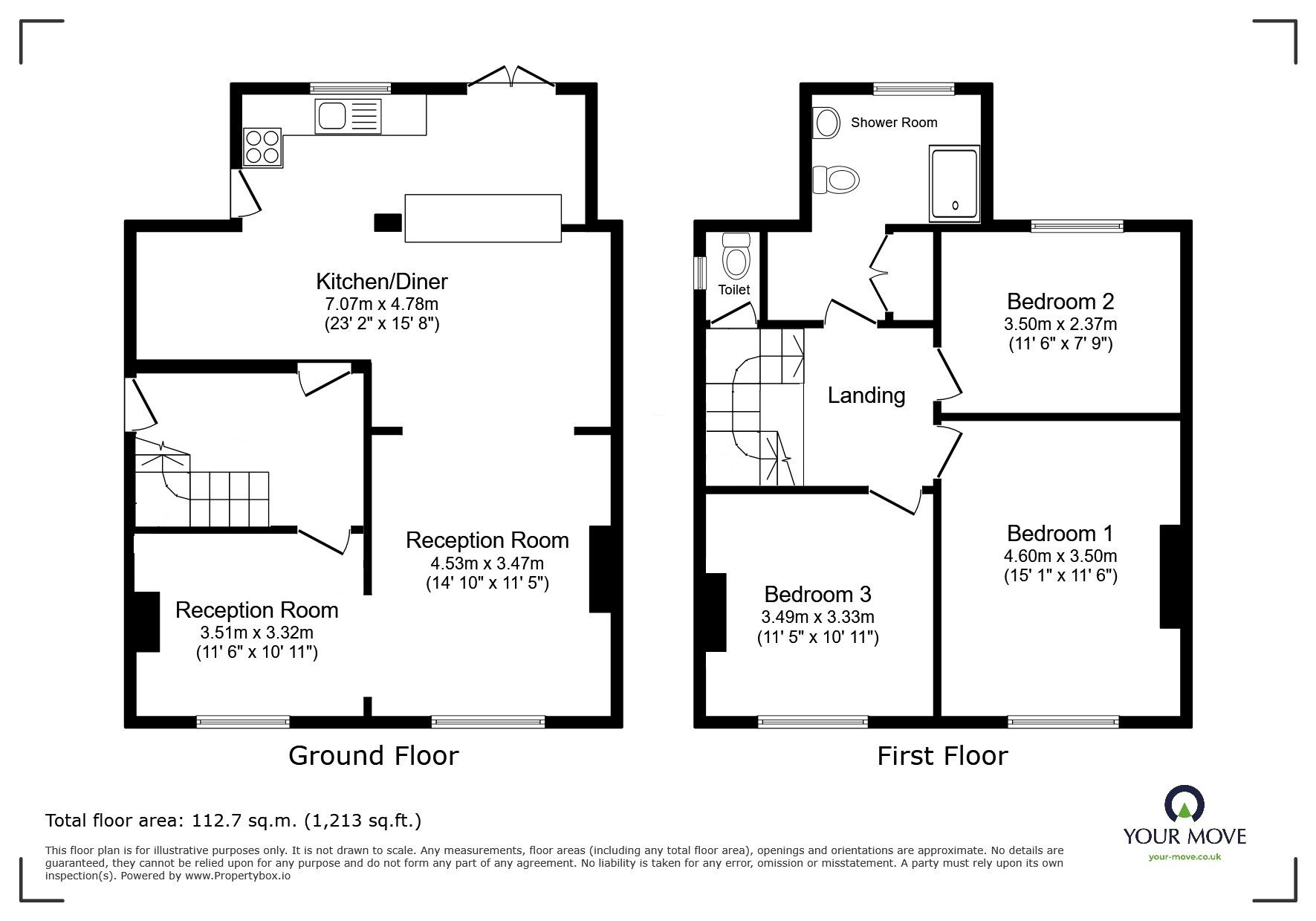 Floorplan of 3 bedroom Semi Detached House for sale, West Drive, Swinton, Greater Manchester, M27