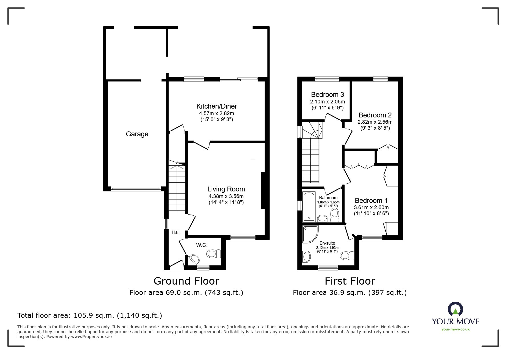Floorplan of 3 bedroom Detached House for sale, Devon Street, Pendlebury, Greater Manchester, M27