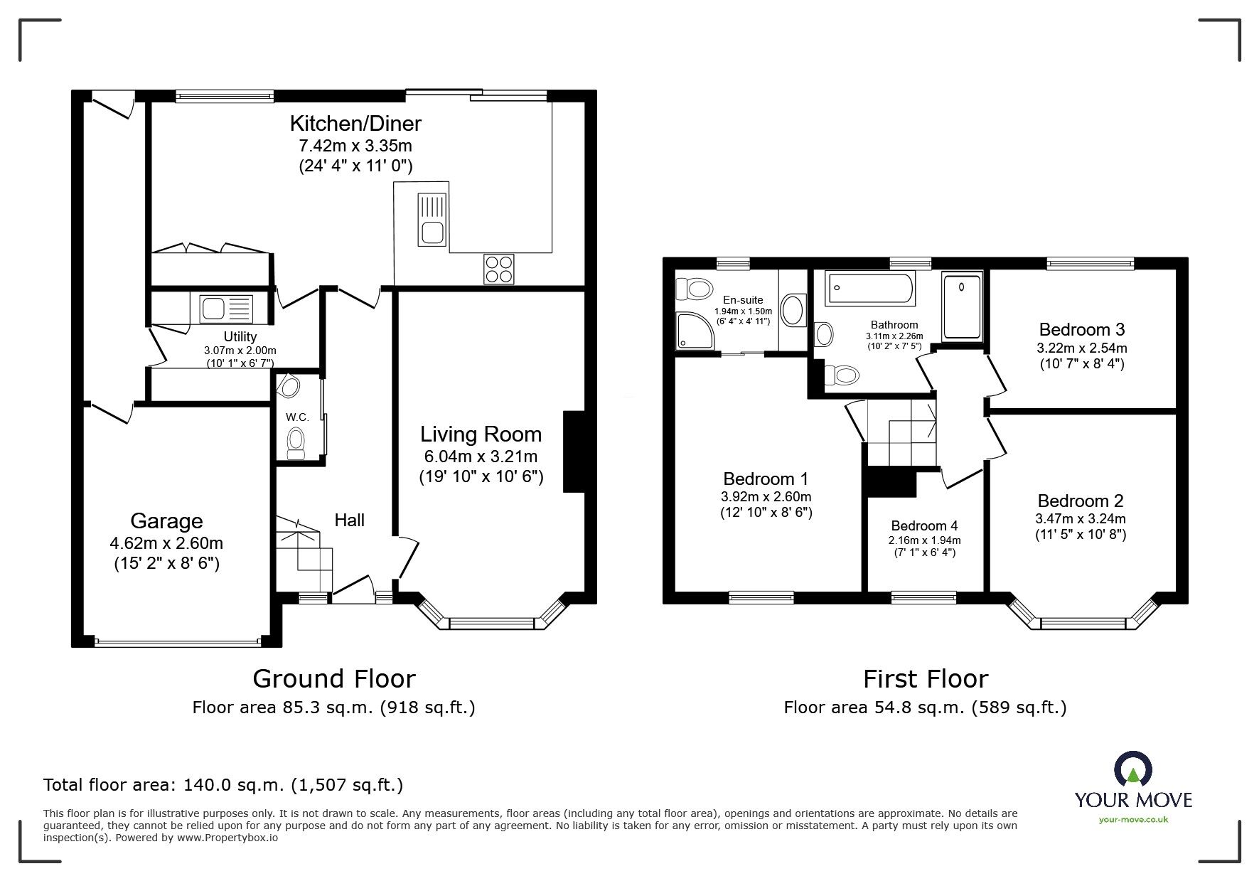 Floorplan of 4 bedroom Semi Detached House for sale, Anson Road, Swinton, Greater Manchester, M27