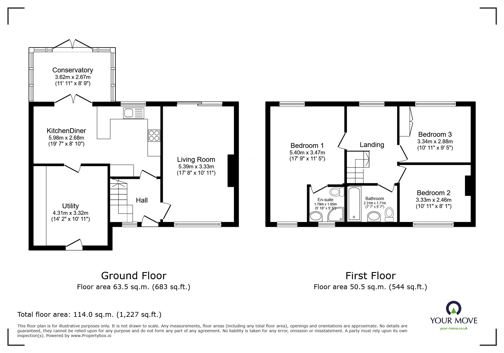Floorplan of 3 bedroom Semi Detached House for sale, Enfield Road, Swinton, Greater Manchester, M27