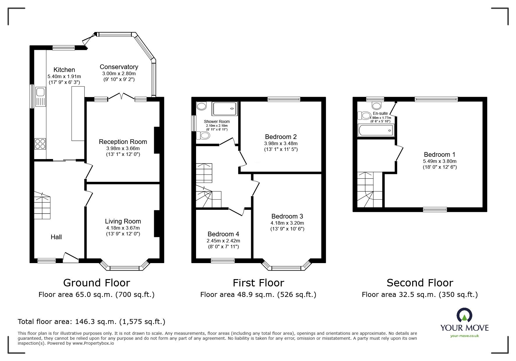 Floorplan of 4 bedroom Semi Detached House for sale, Ashley Drive, Swinton, Greater Manchester, M27