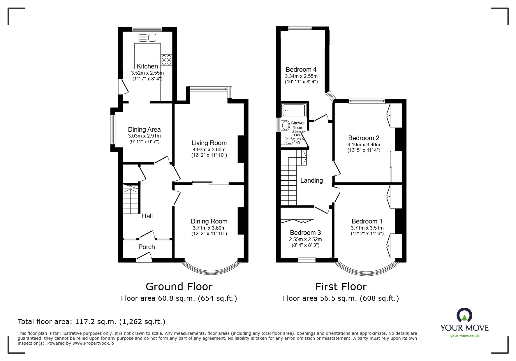 Floorplan of 4 bedroom Semi Detached House for sale, May Road, Pendlebury, Manchester, M27