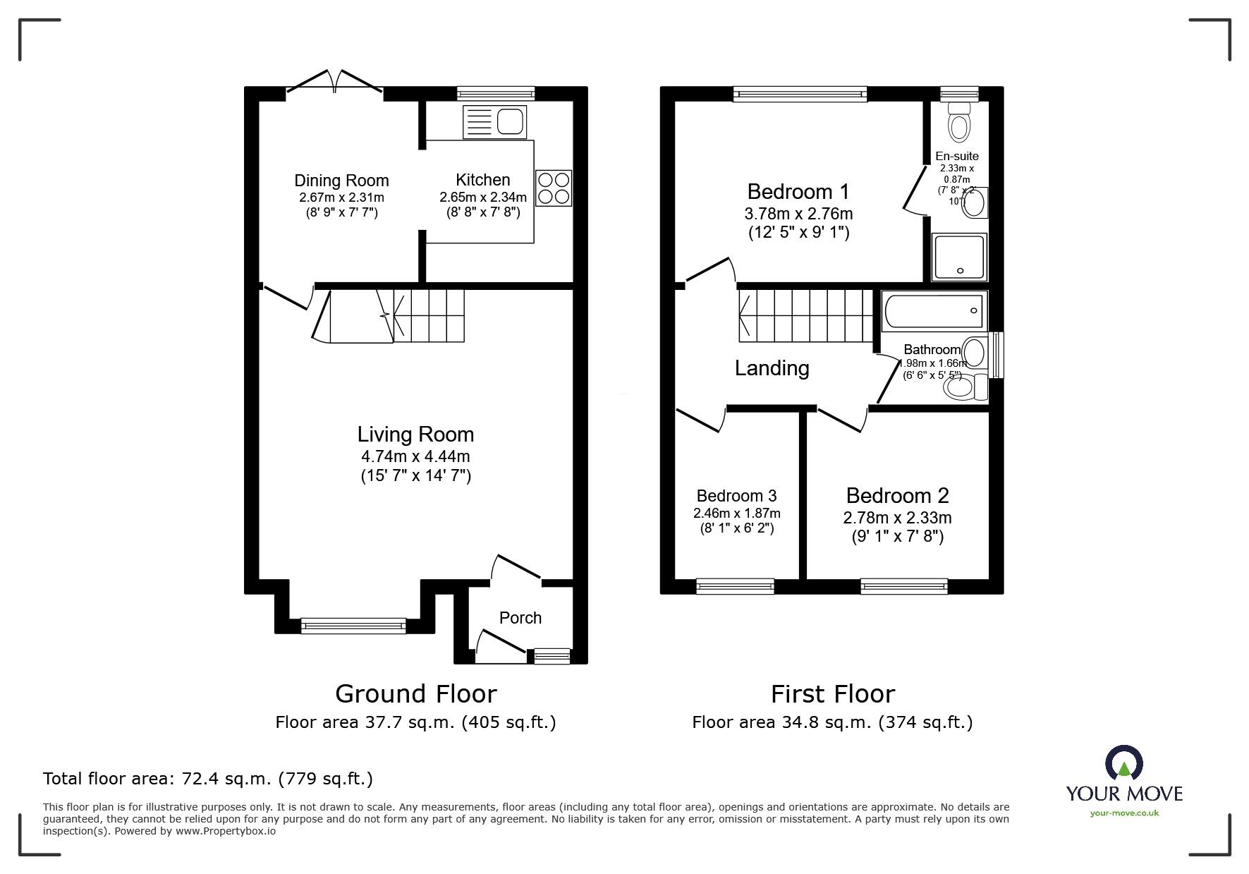 Floorplan of 3 bedroom Detached House for sale, The Gateways, Pendlebury, United Kingdom, M27