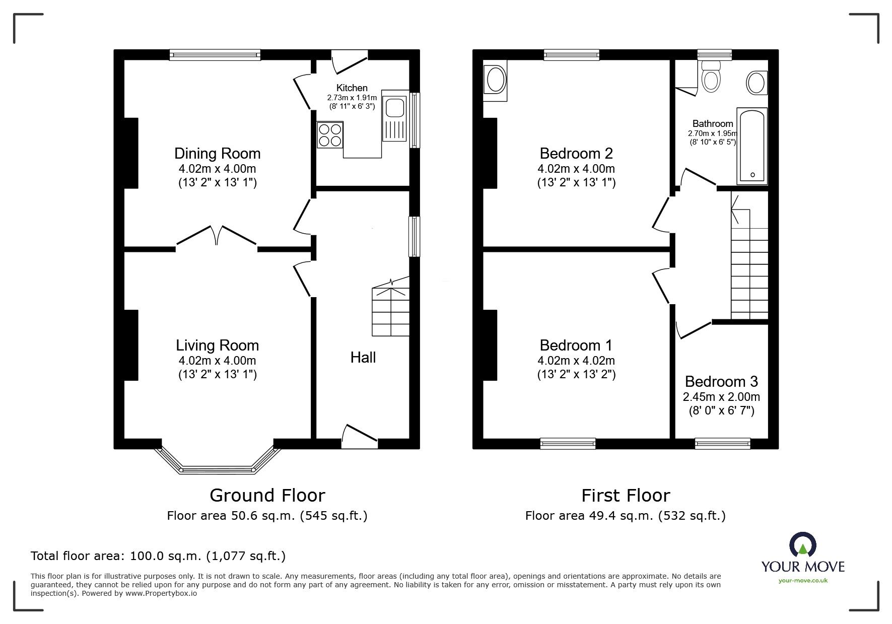 Floorplan of 3 bedroom Semi Detached House for sale, Westminster Street, Swinton, Greater Manchester, M27