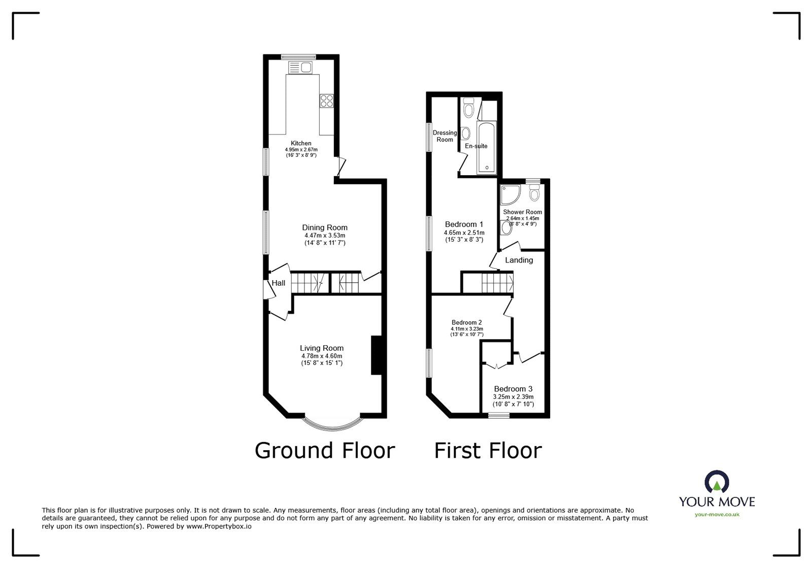 Floorplan of 3 bedroom End Terrace House to rent, Hazelhurst Road, Worsley, Greater Manchester, M28