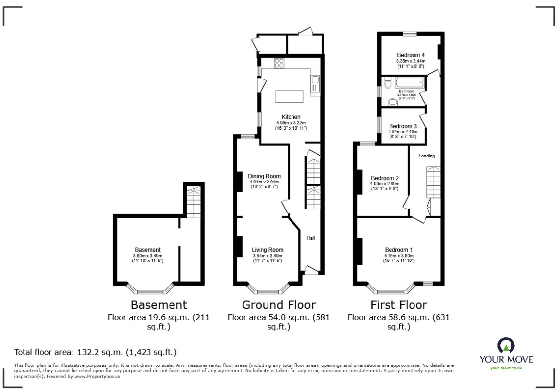 Floorplan of 4 bedroom Semi Detached House for sale, Folly Lane, Swinton, Greater Manchester, M27